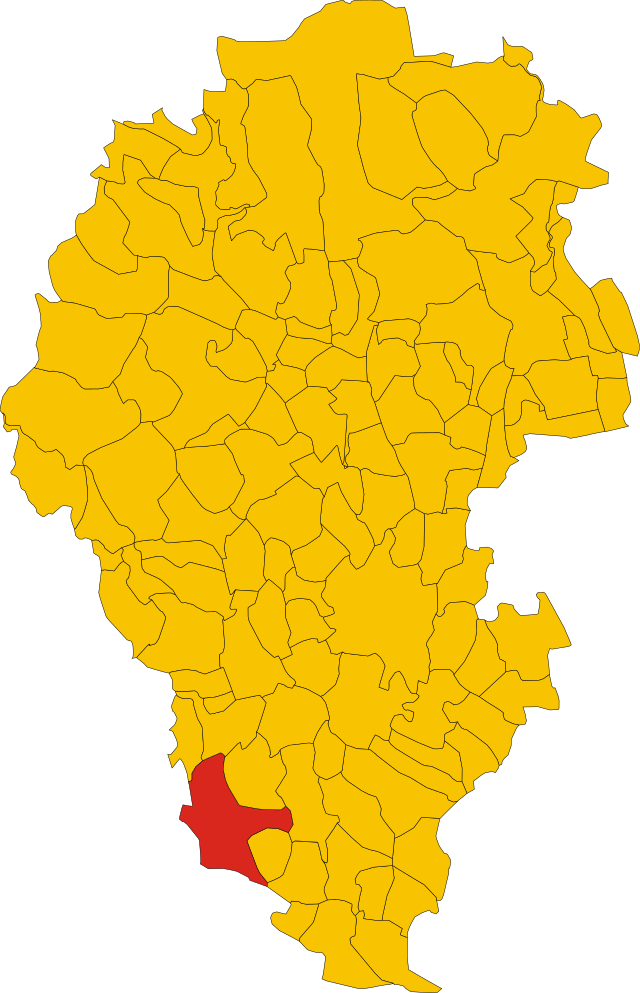 Elhelyezkedése Vicenza megye térképén
