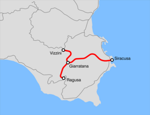 Line of the Giarratana – Vizzini railway line