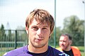 Marc Vidal à la sortie de l'entraînement du Toulouse Football Club, le 15 août 2012.