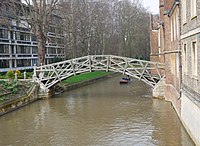 South face of the Mathematical Bridge