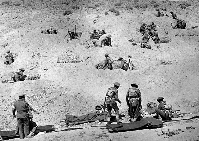 Men of the 4th Indian Division in action in Tunisia, April 1943.