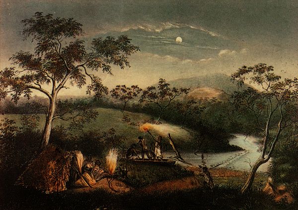 Aborigines at Merri Creek by Charles Troedel