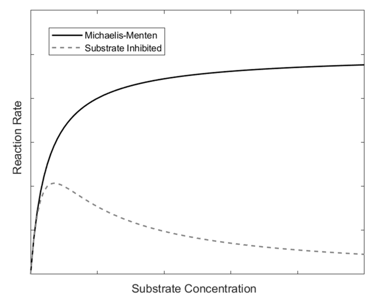 File:Michaelis-Menten vs Substrate inhibited.png