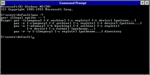 Microsoft Windows NT Version 3.10 (build 528) pax command 648x327.png