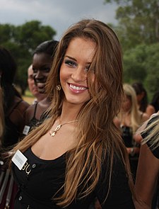 Zuzana Jandová na Miss World 2008 v Johannesburgu.