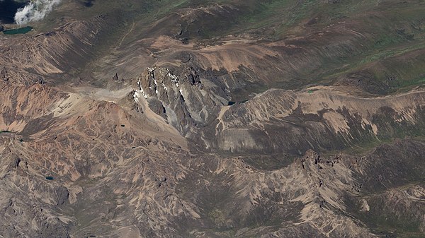 Mount Kenya, as seen from a SkySat satellite