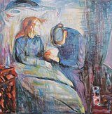 Edvard Munch, The Sick Child, 1925. 5th in the series. Oil on canvas, 117 × 118 cm. Munch Museum, Oslo