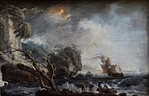 The End of the Storm by Adrien Manglard. Early 18th century