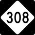 North Carolina Highway 308 marker