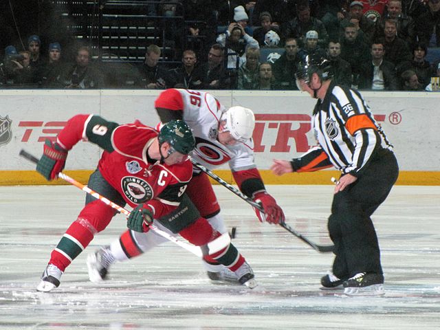 The Wild faced the Carolina Hurricanes at Hartwall Areena in Helsinki to open the 2010–11 season.