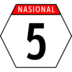 National Route 5 marker