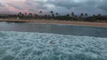 North Shore Hawaii filmed with a drone