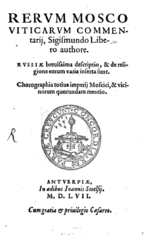 Vignette pour Rerum Moscoviticarum Commentarii