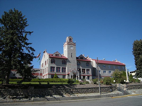 Okanogan County courthouse in Okanogan