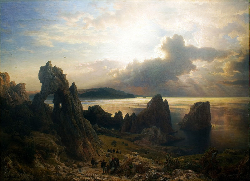 File:On the coast of Capri Achenbach Andreas.jpg