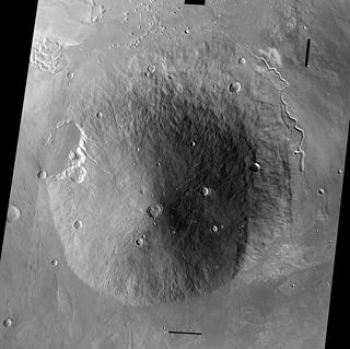 Hecates Tholus Martian volcano