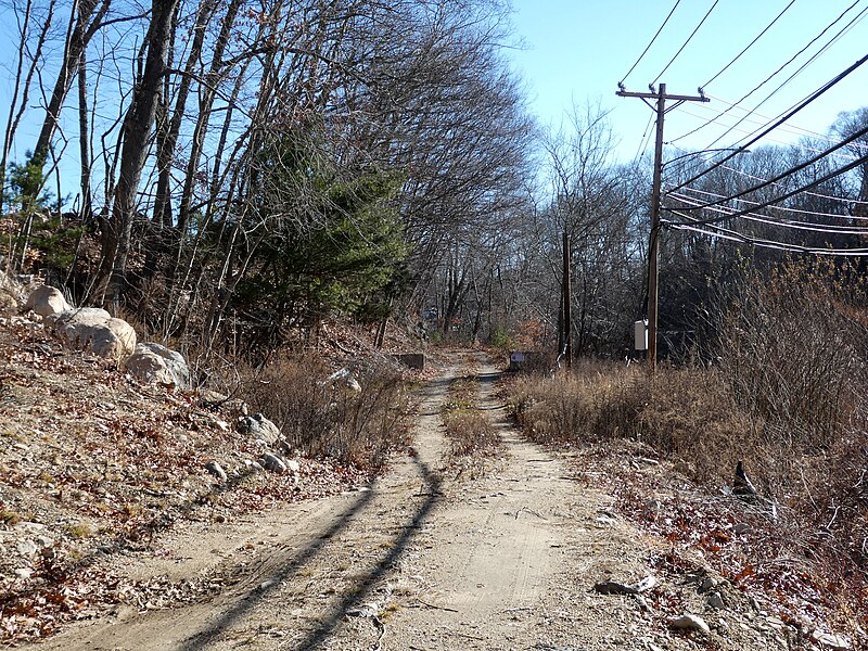 File:Palmertown Branch right-of-way off Route 163, December 2022.JPG