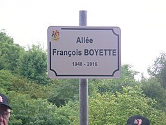 Panneau Allée François Boyette.