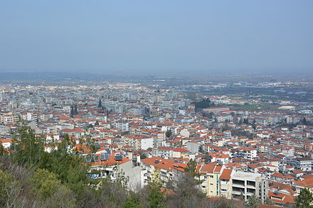 The city of Veria as seen from Vikela Hill