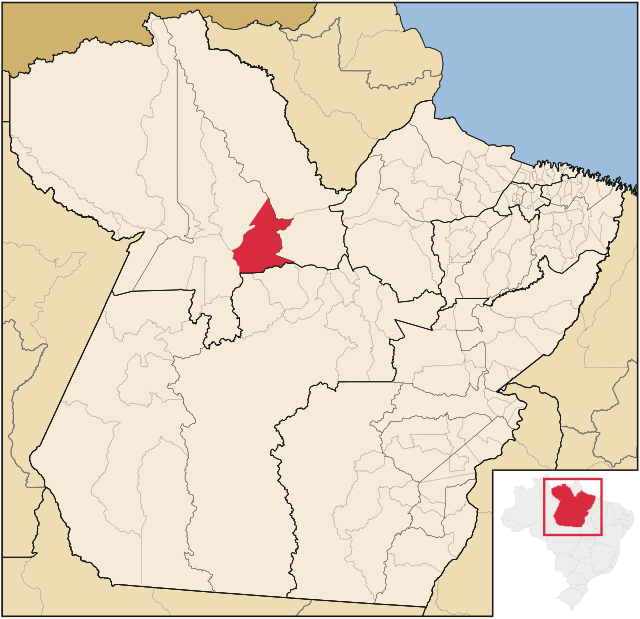 Localização de Prainha no Pará