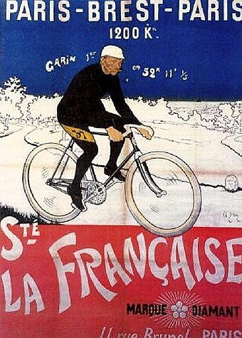 Plakat für das Rennen 1901, mit Maurice Garin
