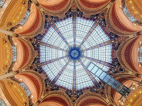 Cupola of Galeries Lafayette Haussmann in Paris