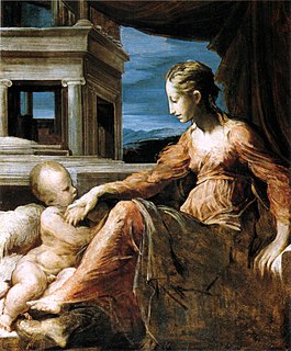 <i>Virgin and Child</i> (Parmigianino) Painting by Parmigianino from 1529