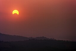 Partial Eclipse of the Sun - Montericco, Albinea, Reggio Emilia, Italy - May 1994 01