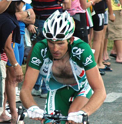 Halgand op de Col de la Colombière in de 7e etappe van de Ronde van Frankrijk 2007