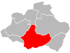 Location within the district of Bitche in 1790