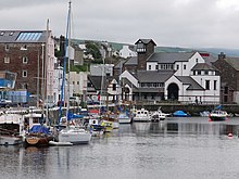 Peel Harbour and the House of Manannan. Peel Harbour and the House of Manannan - geograph.org.uk - 477194.jpg