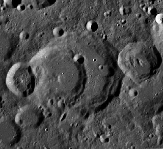 <span class="mw-page-title-main">Perrine (crater)</span> Lunar impact crater