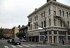 Исторический коммерческий район Петалума, бульвар Петалума.  at Western Ave., Petaluma, CA 5-31-2010 7-09-52 PM.JPG