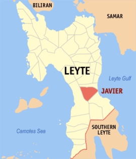 Javier na Leyte  Coordenadas : 10°48'N, 124°56'E