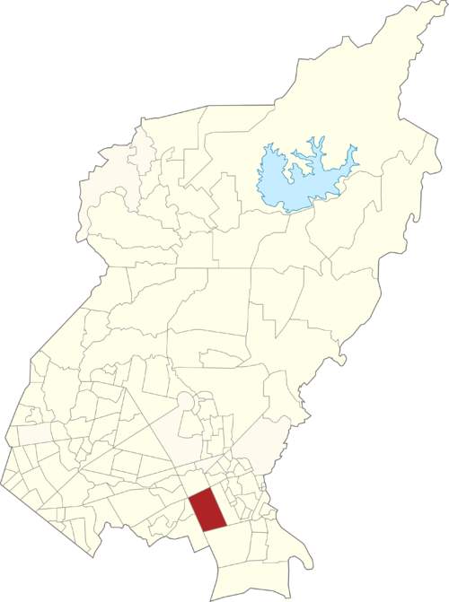 Map showing Socorro in Quezon City