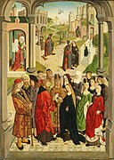 Escenas de la vida de la Virgen (en primer plano, la boda), Maestro de la Sibila Tiburtina, ca. 1475-1495.