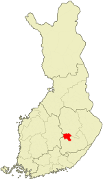 Location of Pieksämäki in فن لینڈ