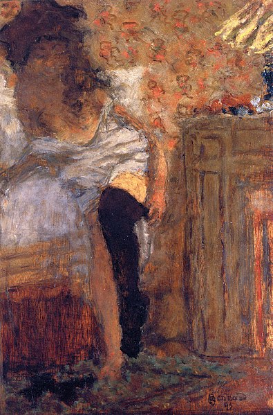 File:Pierre Bonnard Woman Putting on Her Stockings.jpg