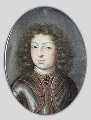Miniature portrait of Charles XI, King of Sweden 1660-1697