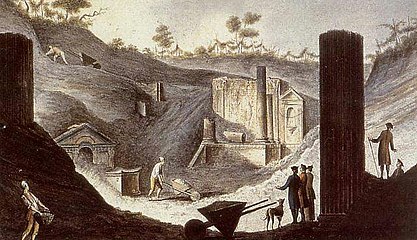 working at the Isis-temple in the 18th century