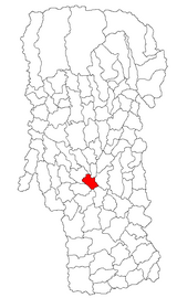 Location in Argeș County