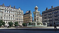 Fontene på Place Jacobins i Lyon.