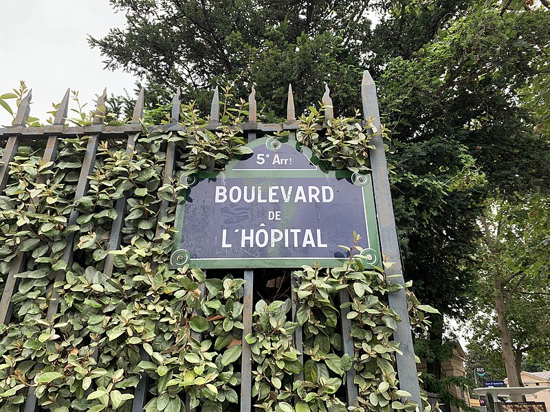 File:Plaque Boulevard Hôpital - Paris V (FR75) - 2021-06-30 - 2.jpg