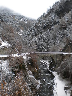 Pont dAnyós bridge in Andorra