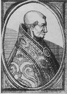 Pope Urban IV (1261-1264) was especially supportive of the Teutonic cause in Prussia. He served as a papal prelate negotiating the Treaty of Christburg after the first Prussian uprising. Pope Urban IV.jpg