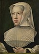 Portrait of Archduchess Margaret of Austria, Duchess of Savoy (1480-1530), in widow's dress, by Bernard van Orley.jpg