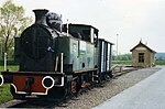 Preserved narrow gauge steam engine, De Jhangeli, Niederpallen, Luxembourg, May 1995.jpg