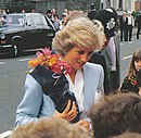Princess Diana in Bristol, 1987.