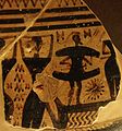 Fragment from a krater, ca. 750-725 BC.