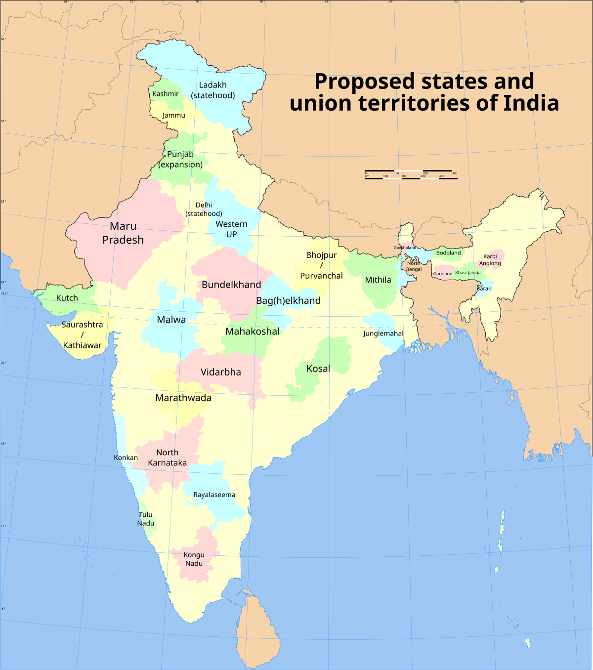 Proposed states and union territories of India - Wikipedia